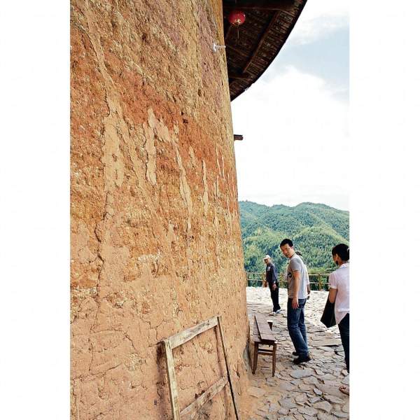 由泥土造成的牆壁 廈門