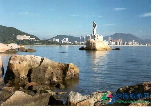 遠眺珠海漁女。 ( 相片來源:珠海旅遊網 ) 珠海