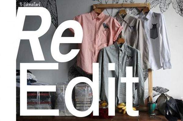 Re-edit 店如其名專售經改裝過的二手vintage tee和恤衫 曼谷