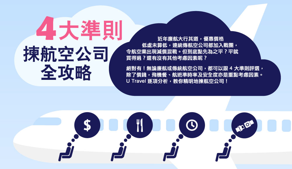 4 大準則  揀航空公司全攻略